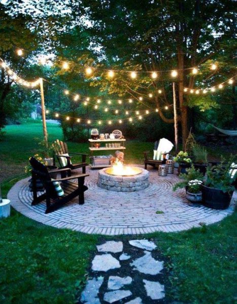 20 Awesome Fire Pit Lighting Ideas To Create An Outdoor Oasis