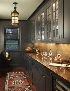 Classic Dark Gray Kitchen Cabinets 232x300 