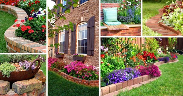 14 Brick Flower Bed Design Ideas You Can Replicate Instantly