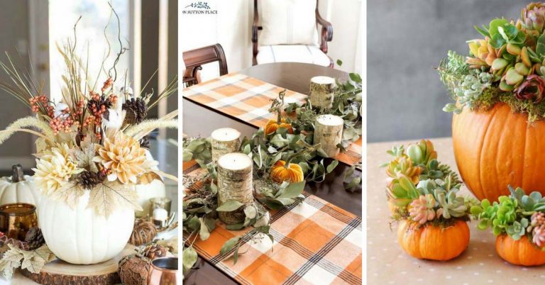 42 Spectacular DIY Fall Centerpieces To Add Warmth And Style To Your Home   42 Amazing DIY Fall Centerpieces 768x402 