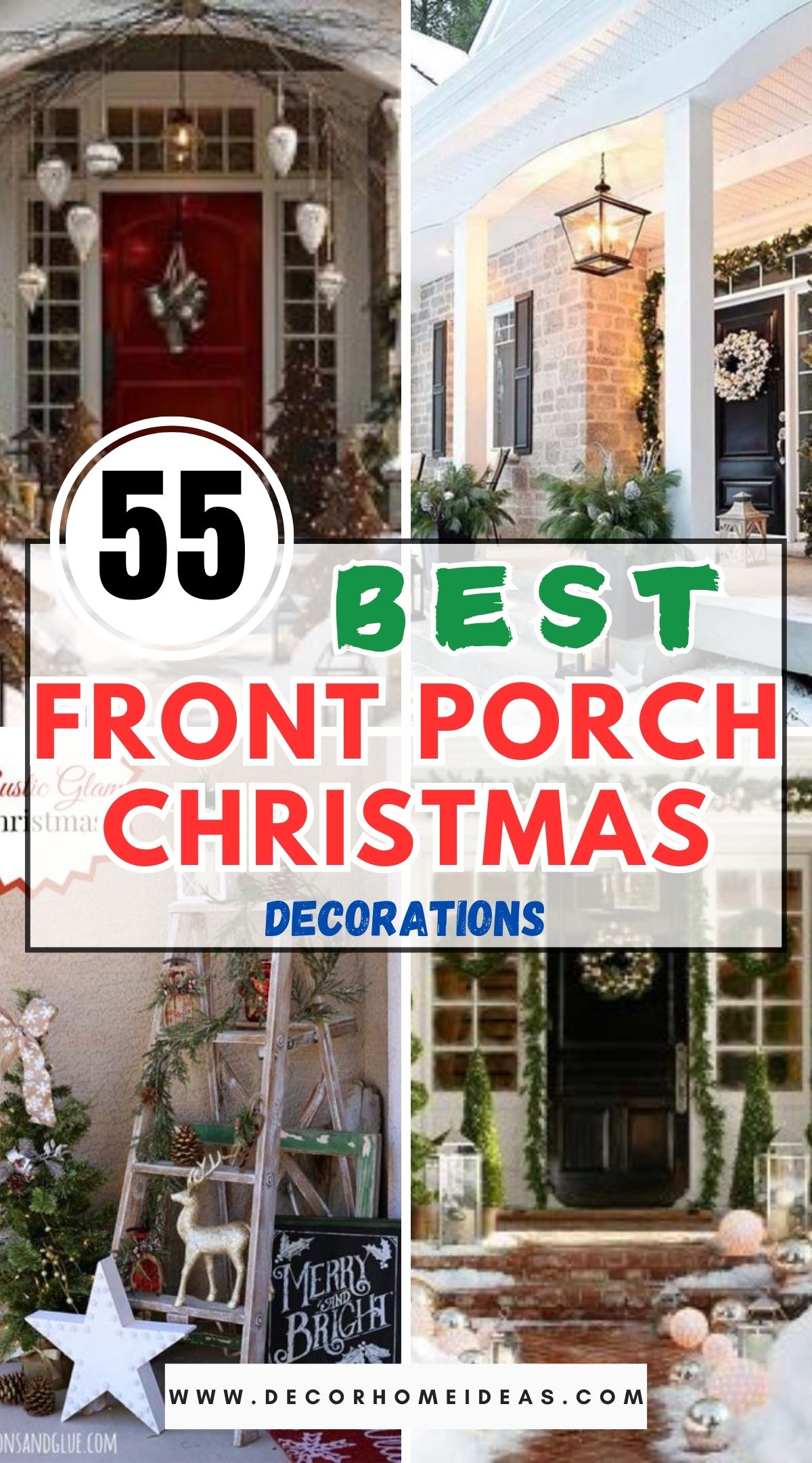 55 Front Porch Christmas Decorations 1