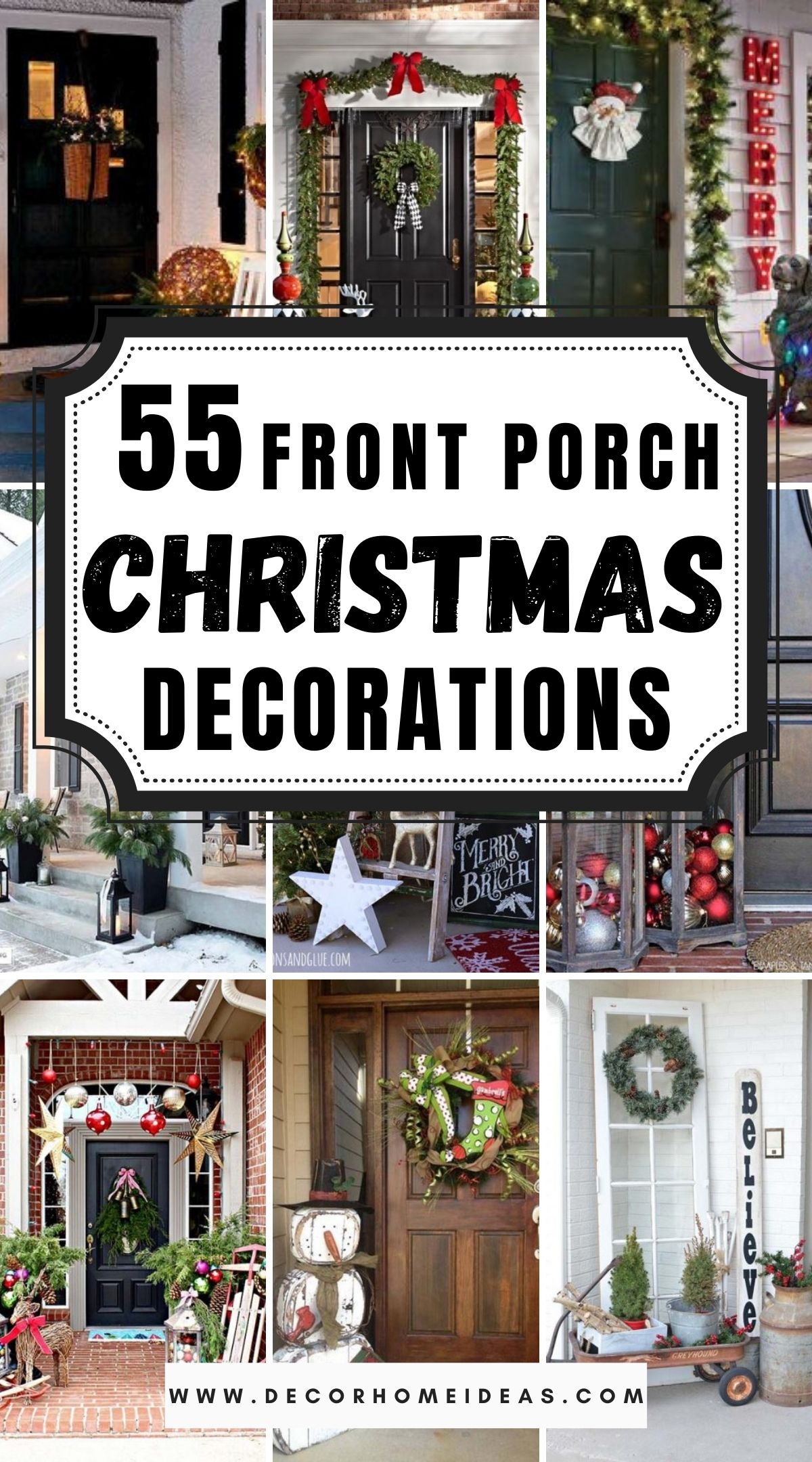 55 Front Porch Christmas Decorations 2