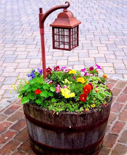 16 Easy To Make Affordable Wine Barrel Planters