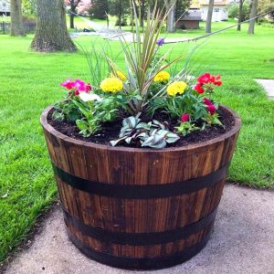 16 Easy To Make Affordable Wine Barrel Planters