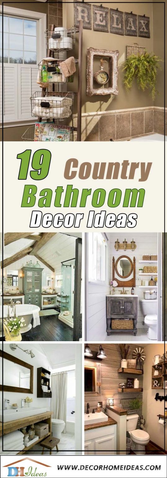 19 Lovely Country Bathroom Decor Ideas   Best Country Bathroom Decor Ideas 538x1536 