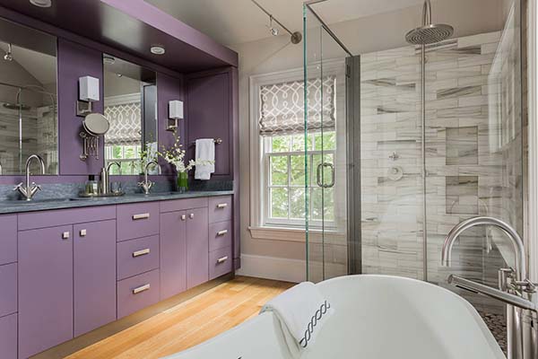 purple bathroom color ideas