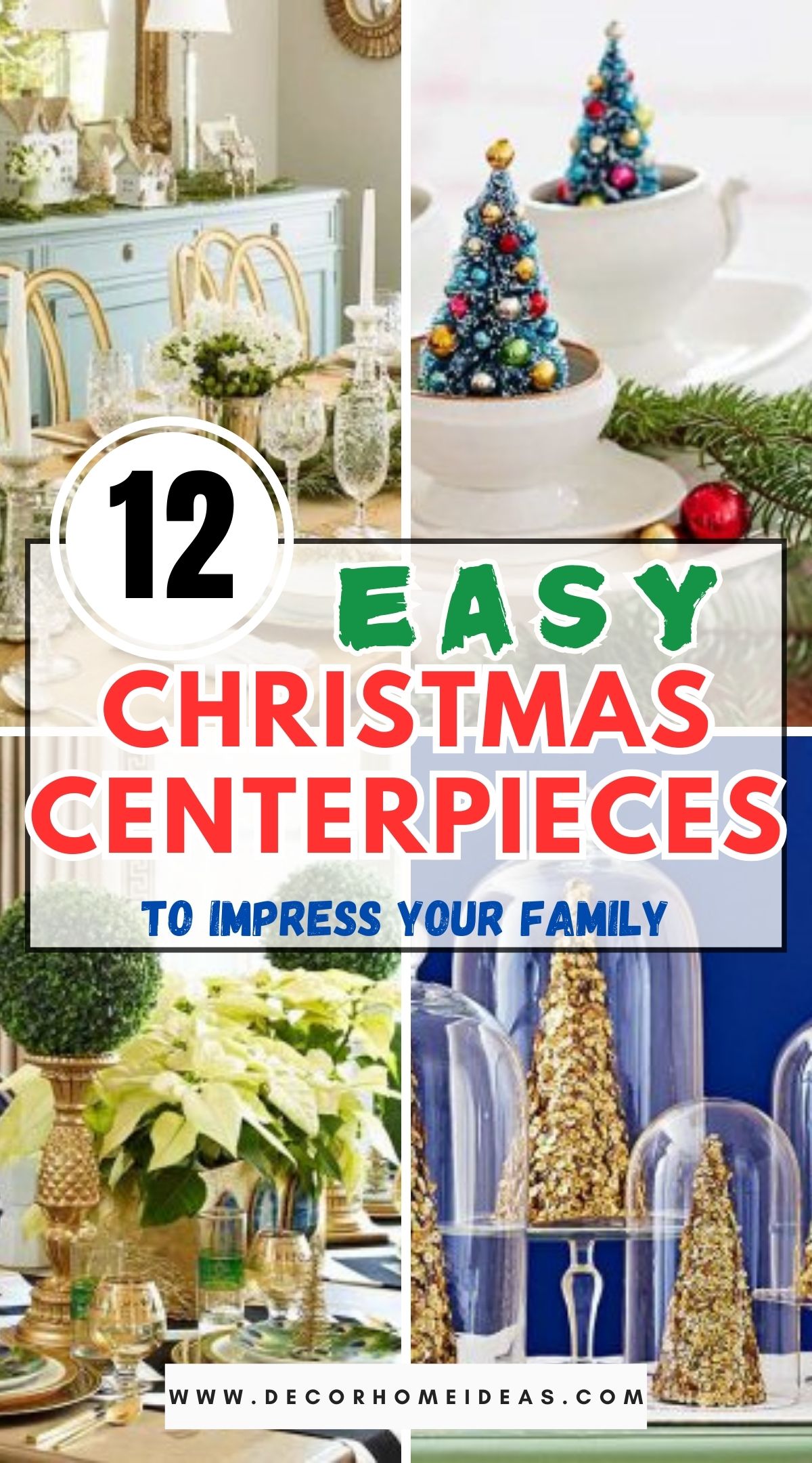 12 Easy Christmas Centerpieces To Impress Your Family 1