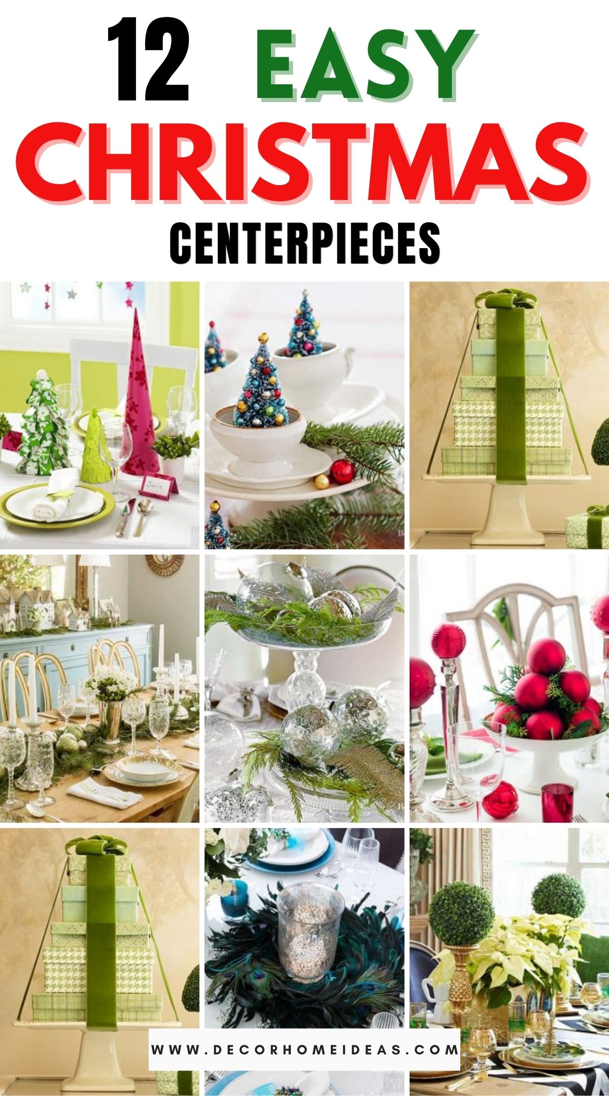 12 Easy Christmas Centerpieces To Impress Your Family 3