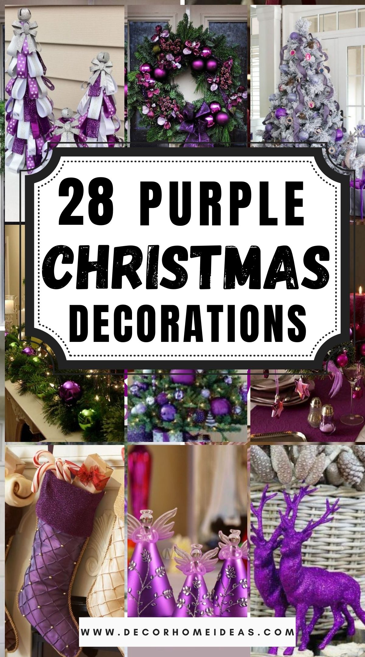 28 Purple Christmas Decorations 1