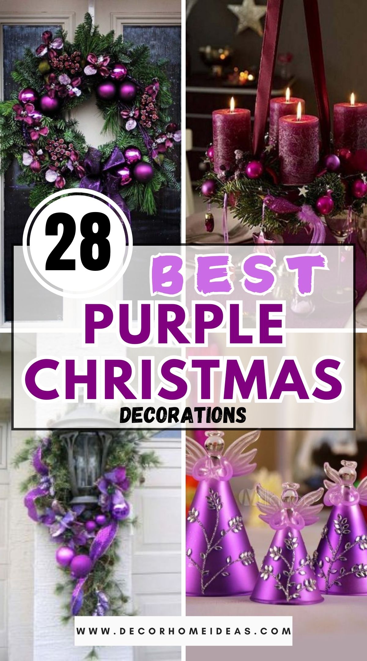 28 Purple Christmas Decorations 2