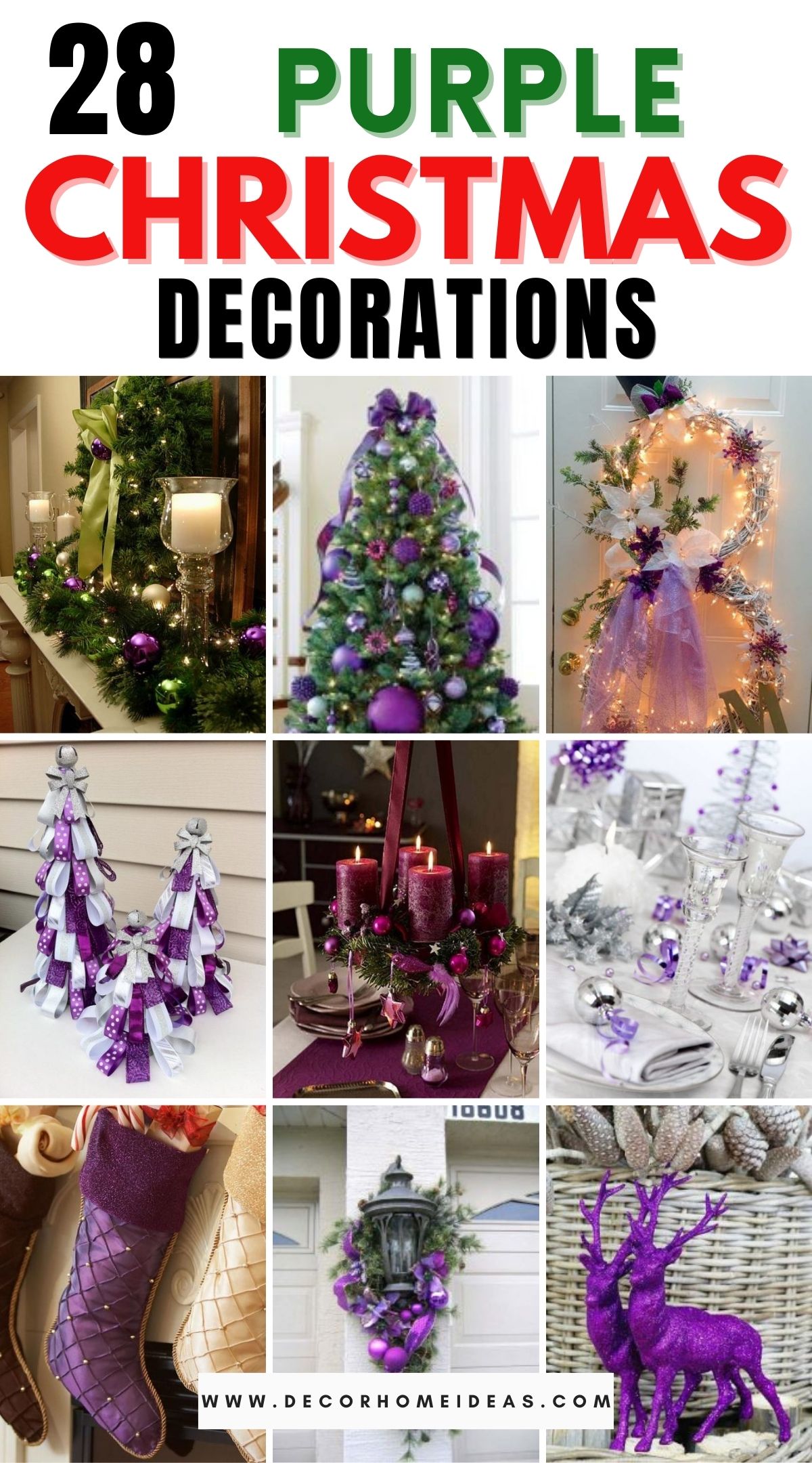 28 Purple Christmas Decorations 3