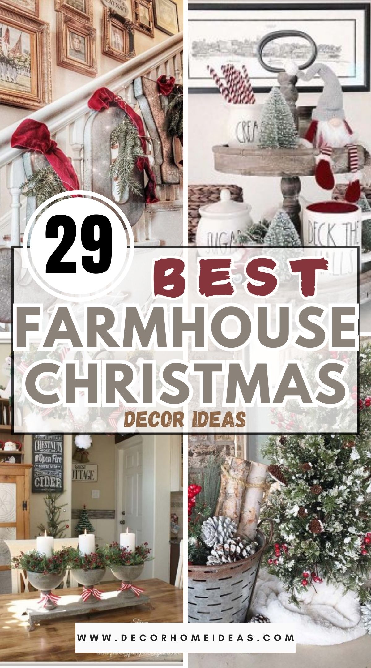 29 Farmhouse Christmas Decor Ideas 1