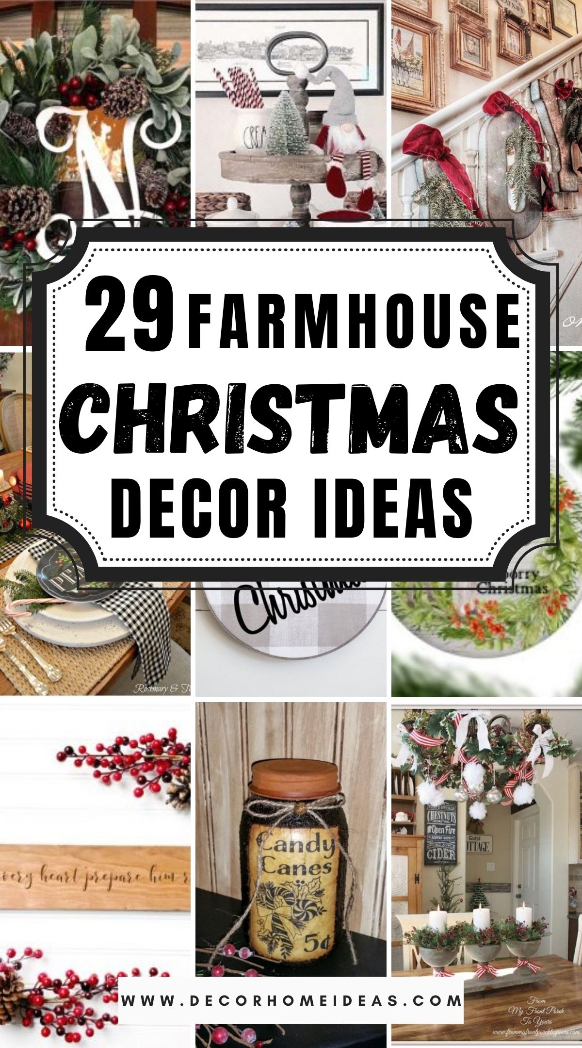 29 Farmhouse Christmas Decor Ideas 2