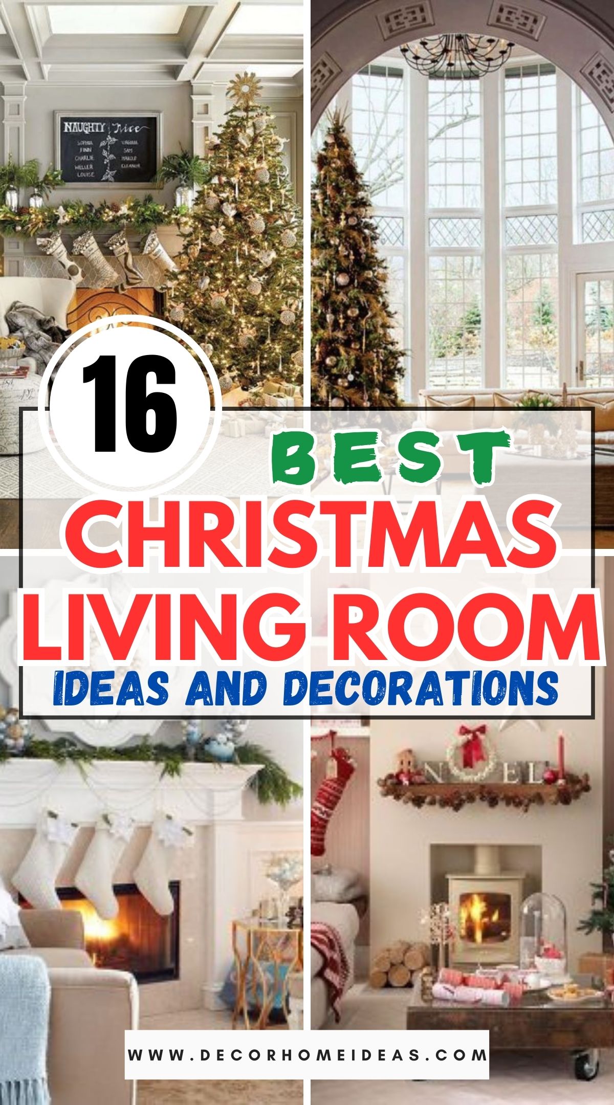 16 Delightful Christmas Living Rooms 1