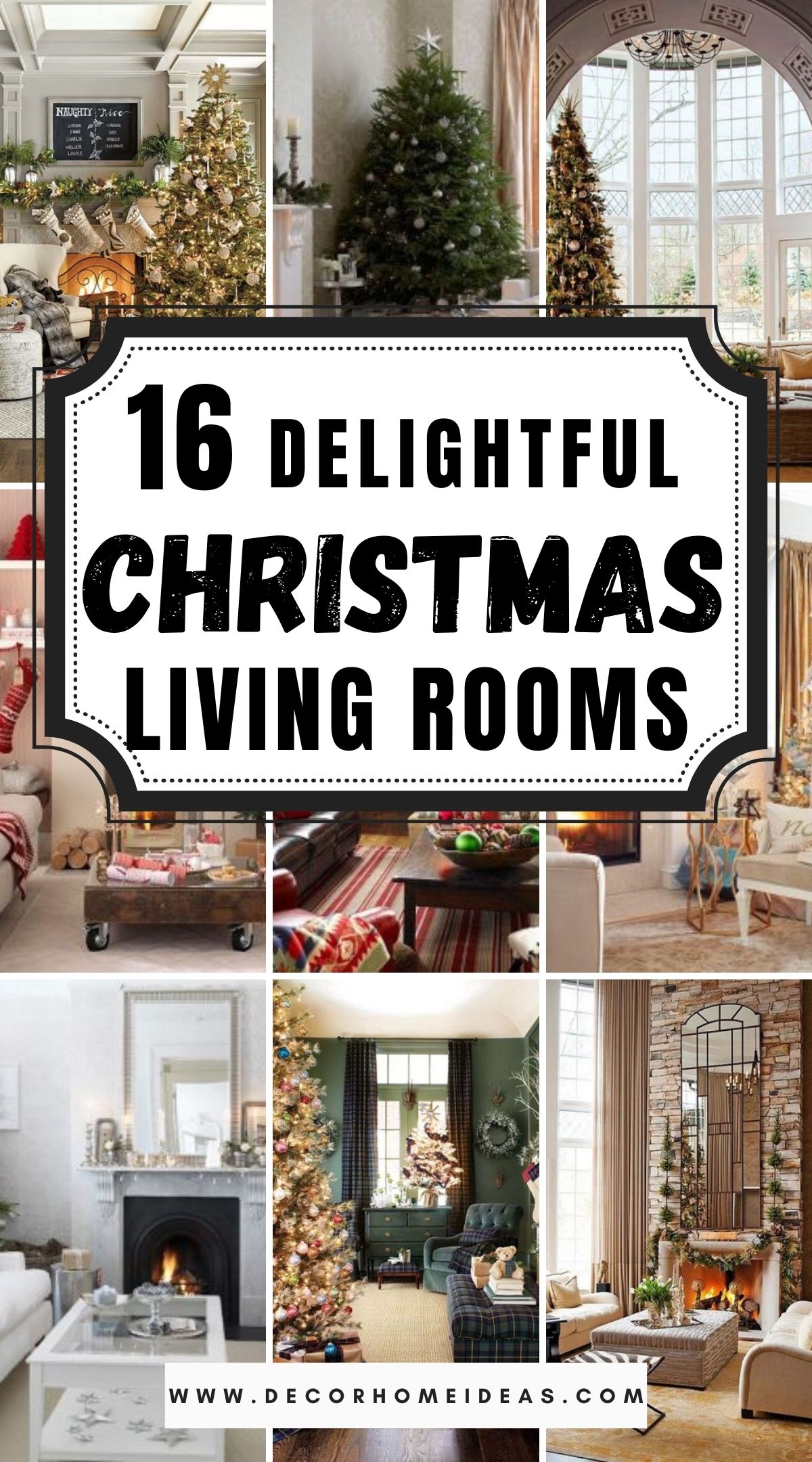 16 Delightful Christmas Living Rooms 2