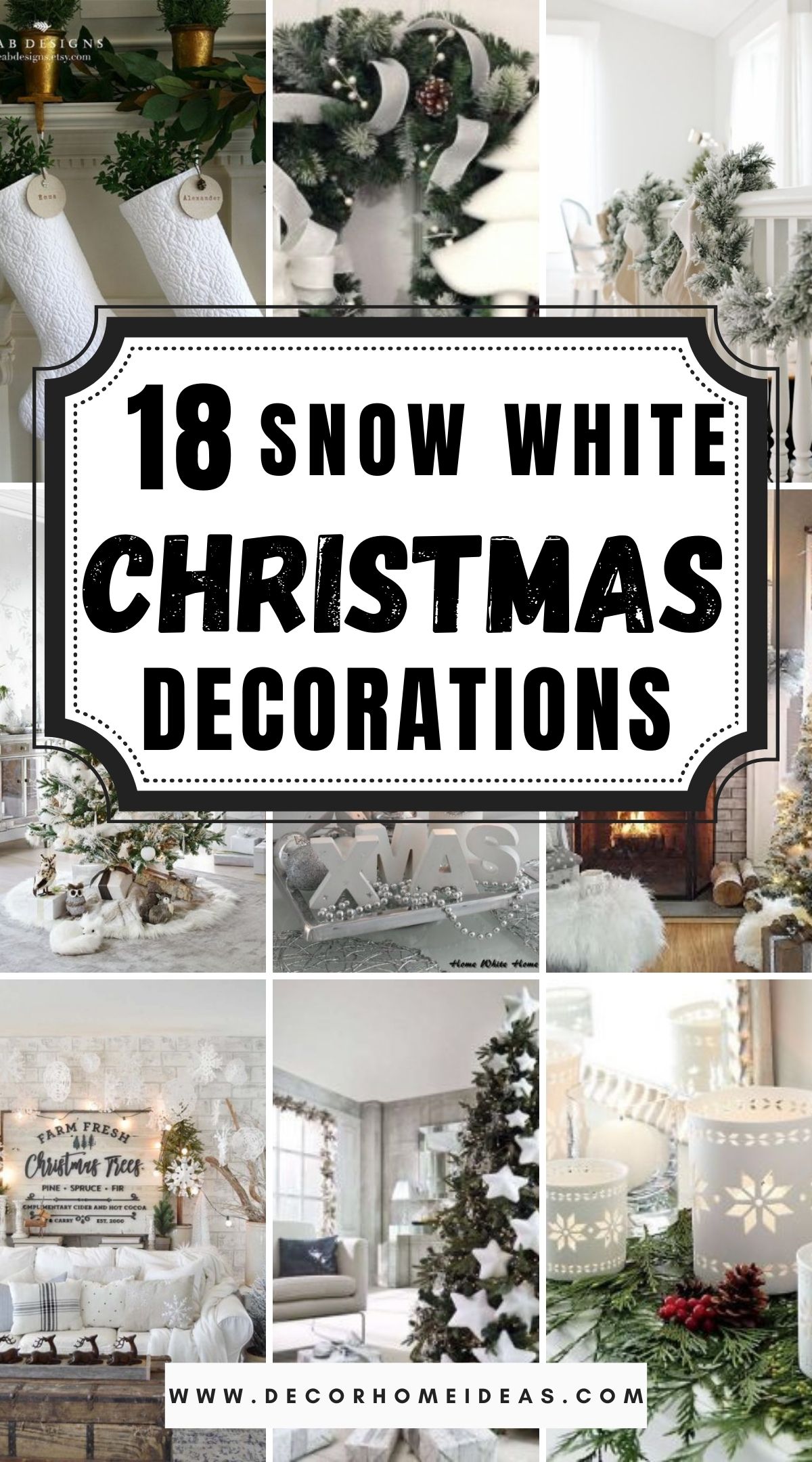 18 Snow White Christmas Decorations 2