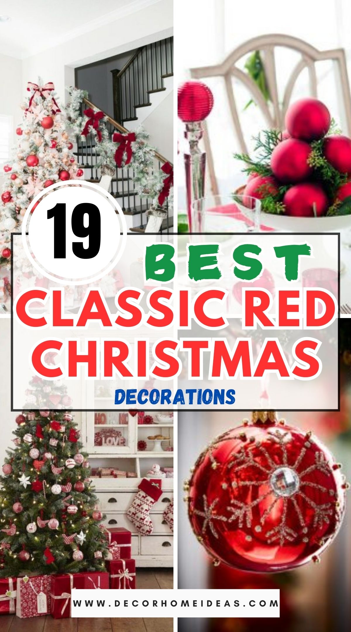 19 Classic Red Christmas Decorations 1