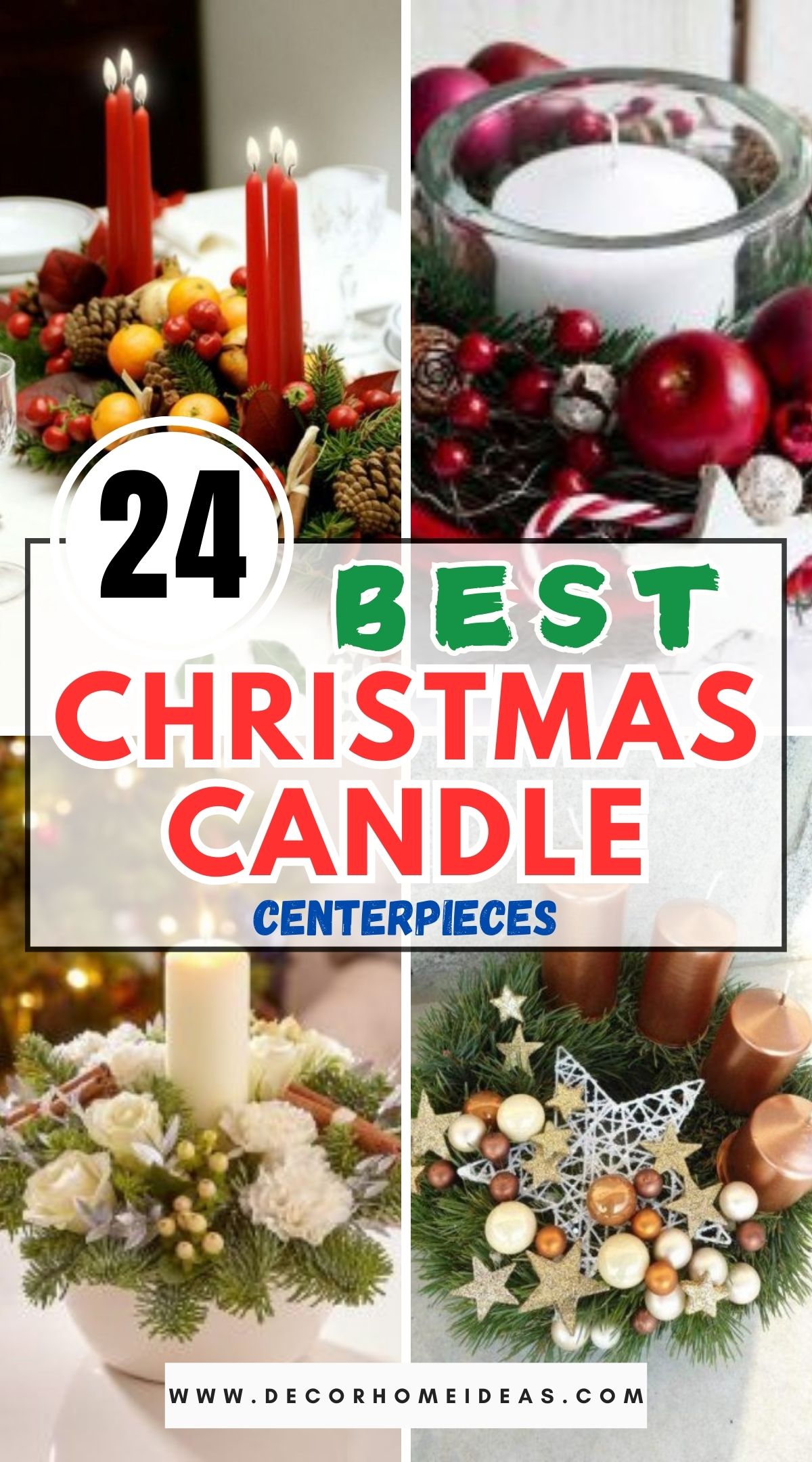 24 Coziest Christmas Candle Centerpieces 1