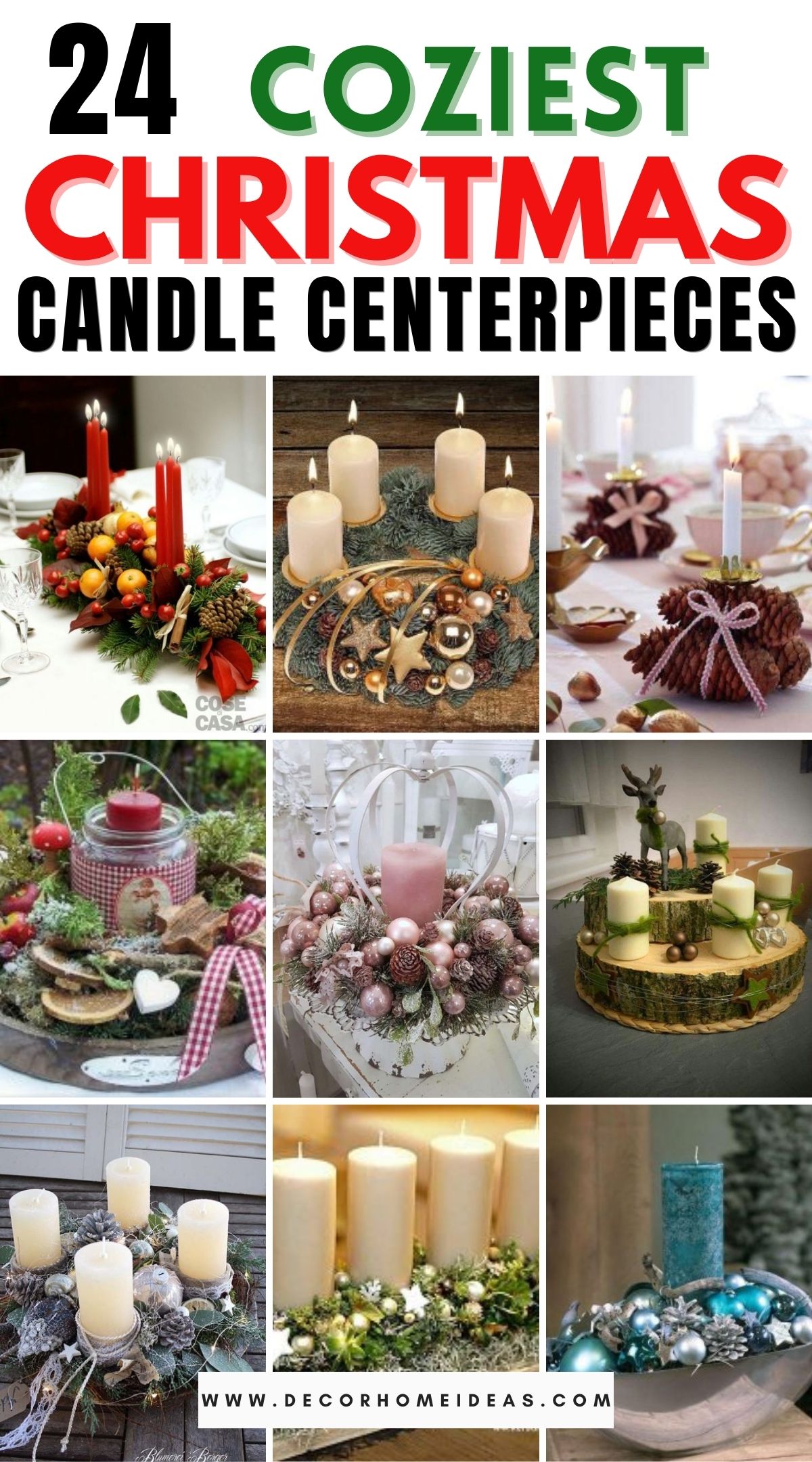 24 Coziest Christmas Candle Centerpieces 3