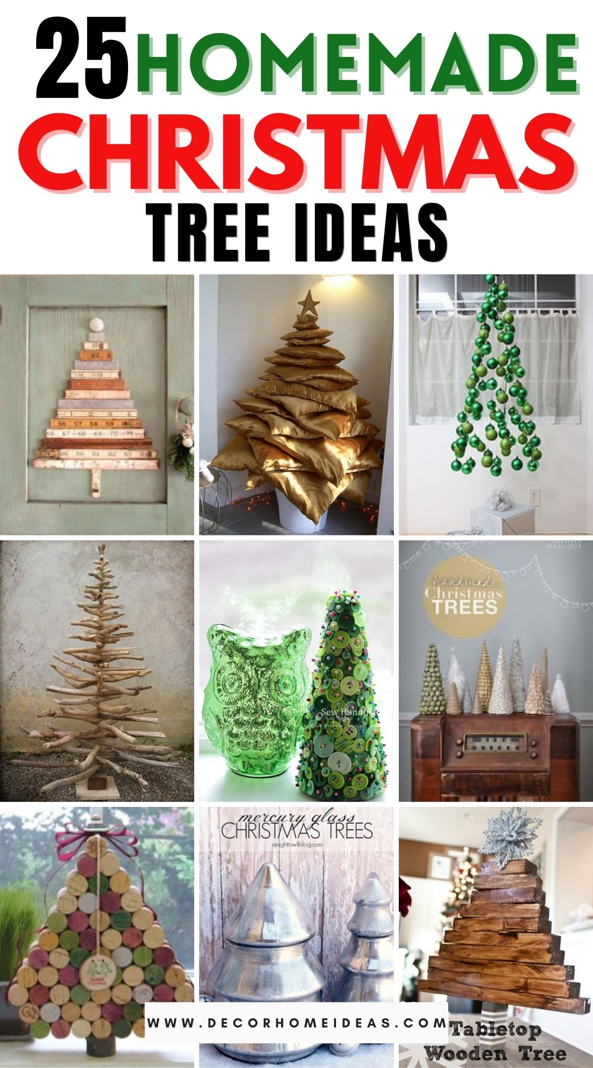 25 Homemade Christmas Tree Ideas 3