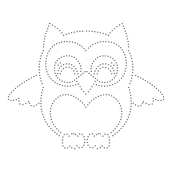 Owl String Art Pattern
