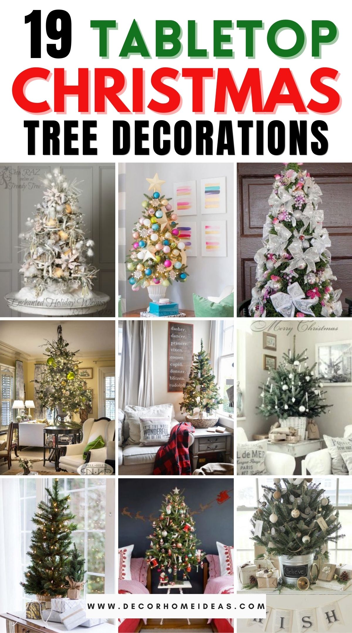 19 Tabletop Christmas Tree Ideas 2