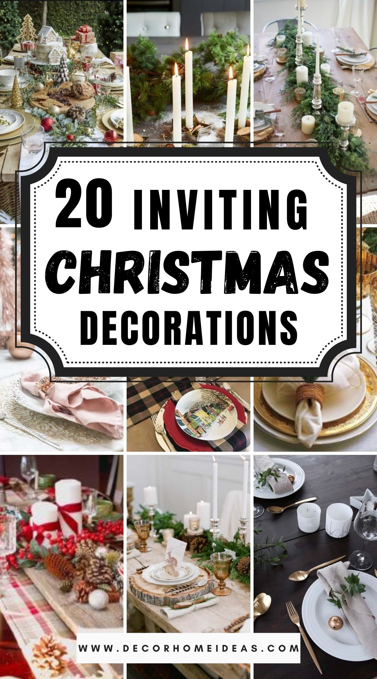 20 Inviting Christmas Table Decorations for Dinner 2