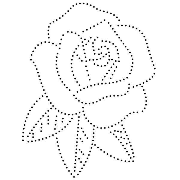 Rose String Art Pattern
