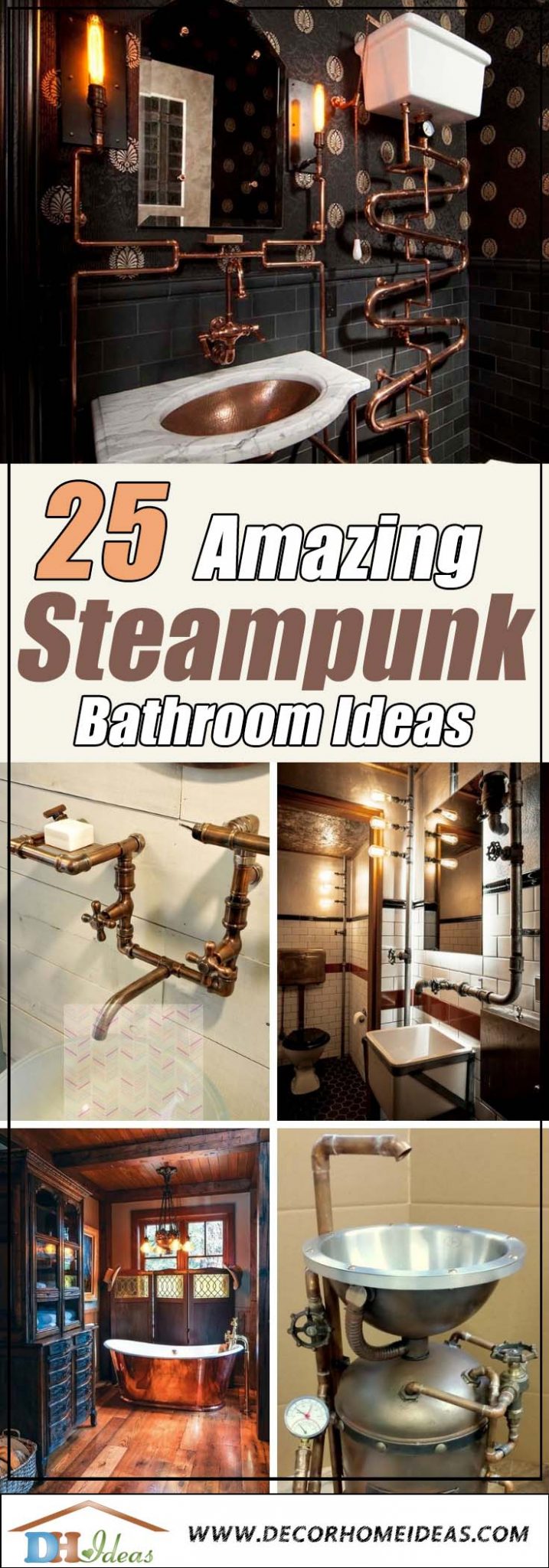 25 Amazing Steampunk Bathroom Ideas for 2025 | Decor Home Ideas