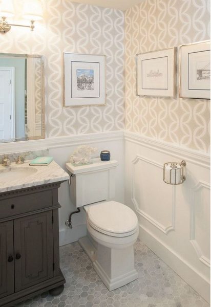 100 Best Wainscoting Ideas For 2024 Decor Home Ideas   Small Bathroom Wainscoting Idea 412x600 