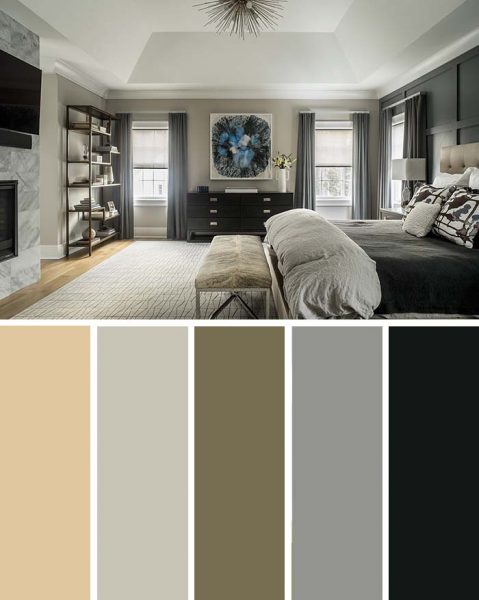 20 Beautiful Bedroom Color Schemes ( Color Chart Included )