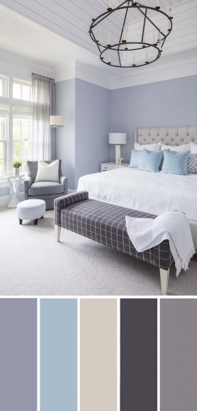 20 Beautiful Bedroom Color Schemes ( Color Chart Included )