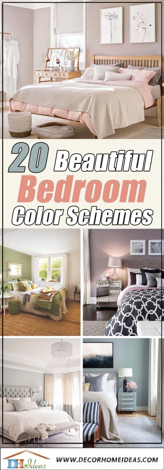 20 Beautiful Bedroom Color Schemes ( Color Chart Included )