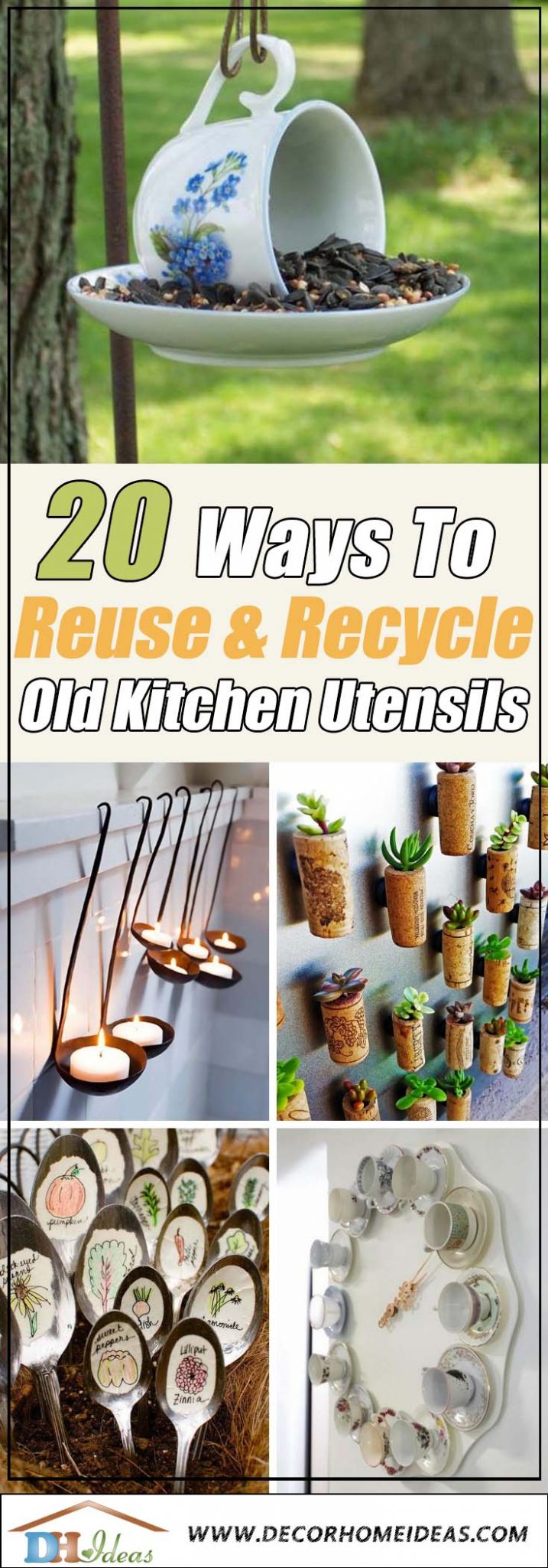 22 Amazing Ways To Reuse & Recycle Old Kitchen Utensils