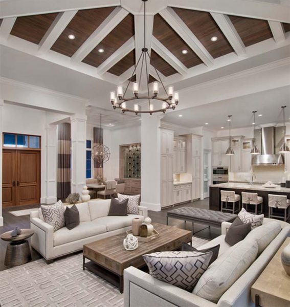 26 Beautiful Vaulted Ceiling Living Rooms