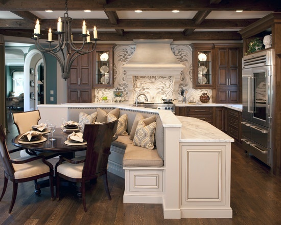 18 Awesome Kitchen Islands With Built In Seating