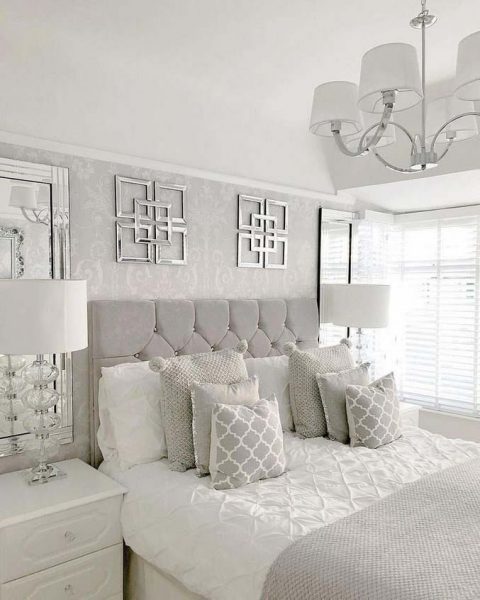 37 Beautiful Silver Bedroom Ideas To add More Luxury To Your Home