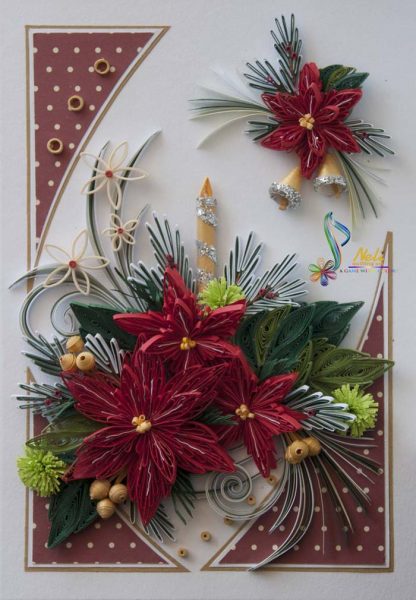 30+ Lovely Christmas Paper Quilling Cards