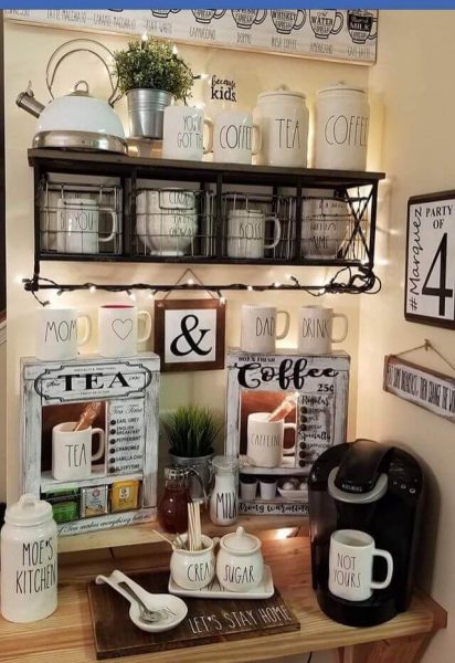 101 Best DIY Coffee Station Ideas For All Coffee Lovers | Decor Home Ideas