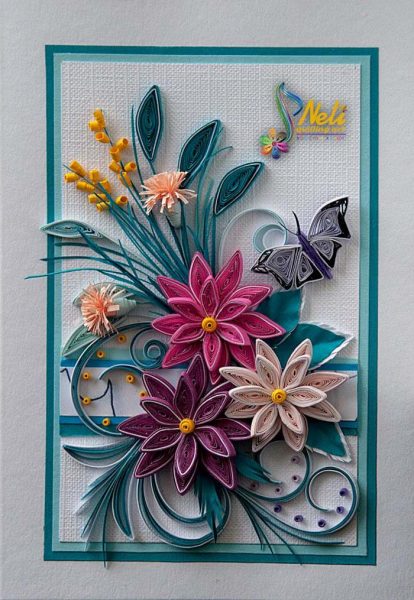 100+ Best Paper Quilling Cards ( Beautiful Photos )