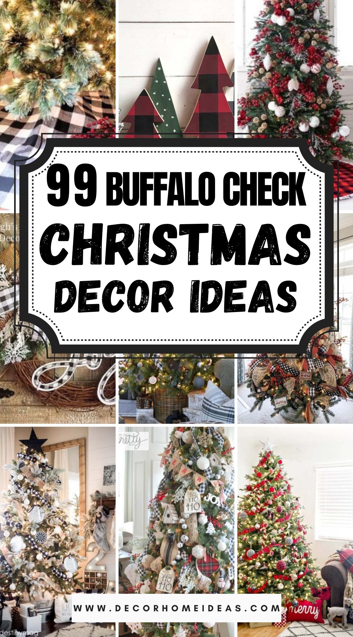 100 DIY Buffalo Check Christmas Decor Ideas 2