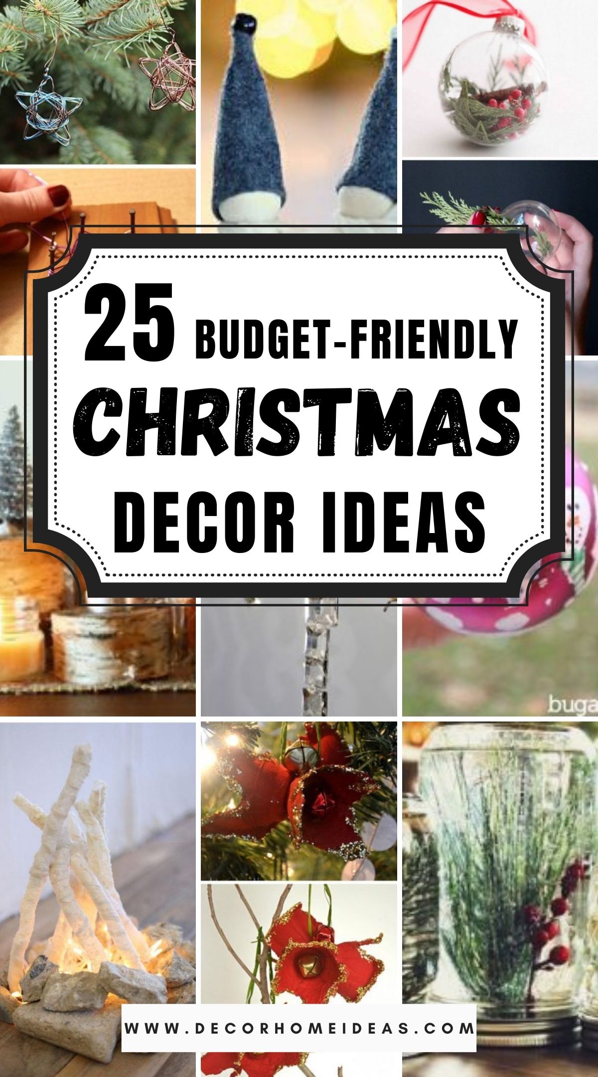 25 Budget Friendly DIY Christmas Decor Ideas 2