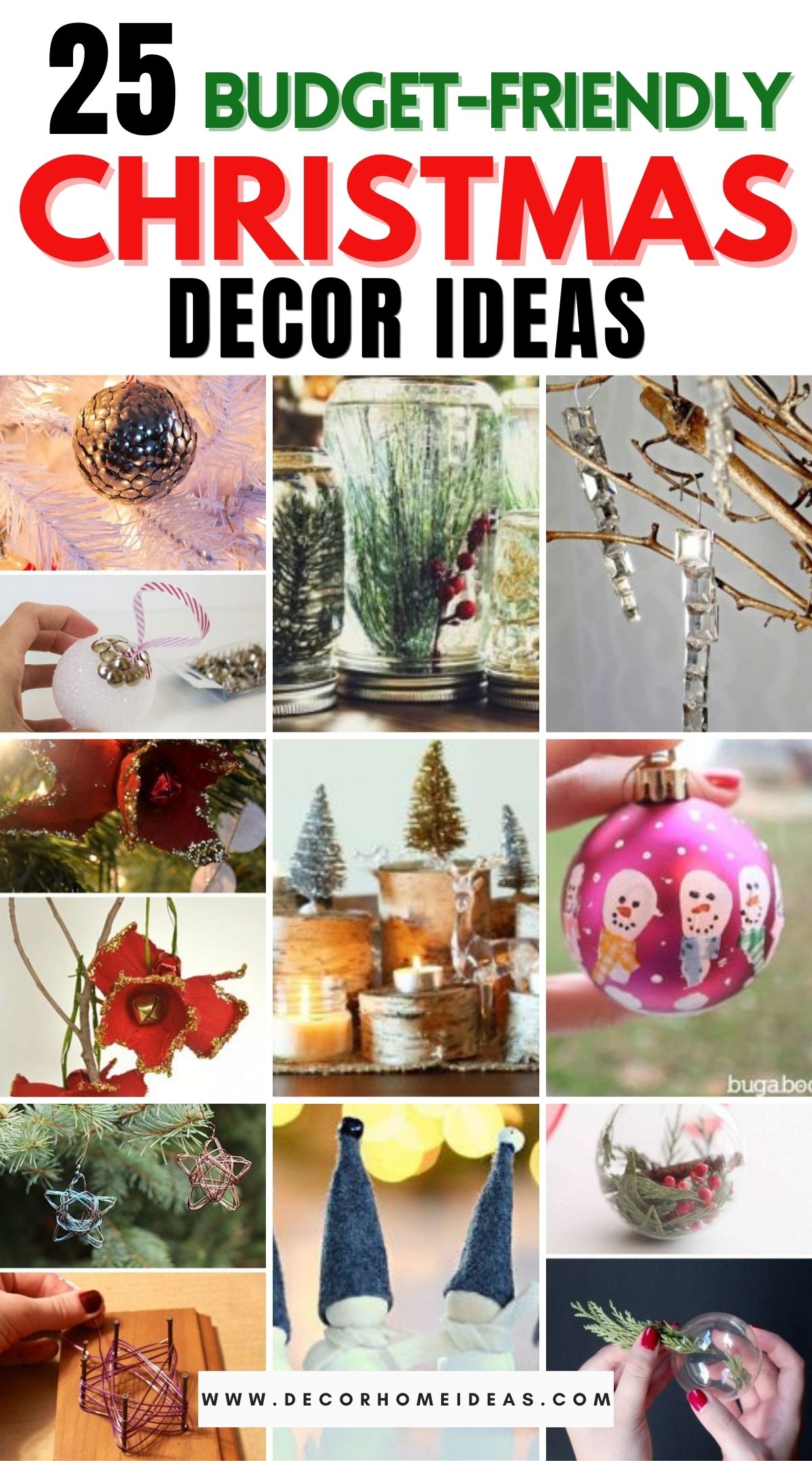 25 Budget Friendly DIY Christmas Decor Ideas 3