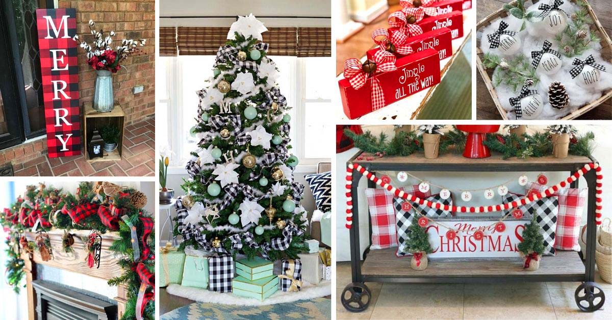 20+ Gorgeous Buffalo Plaid Christmas Decor Ideas (Mostly DIY