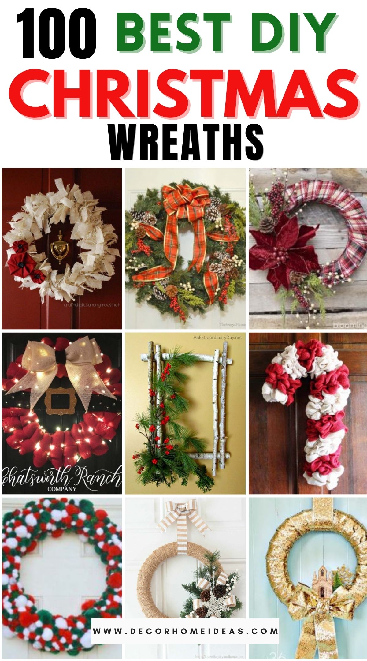 100 Best DIY Christmas Wreaths 3