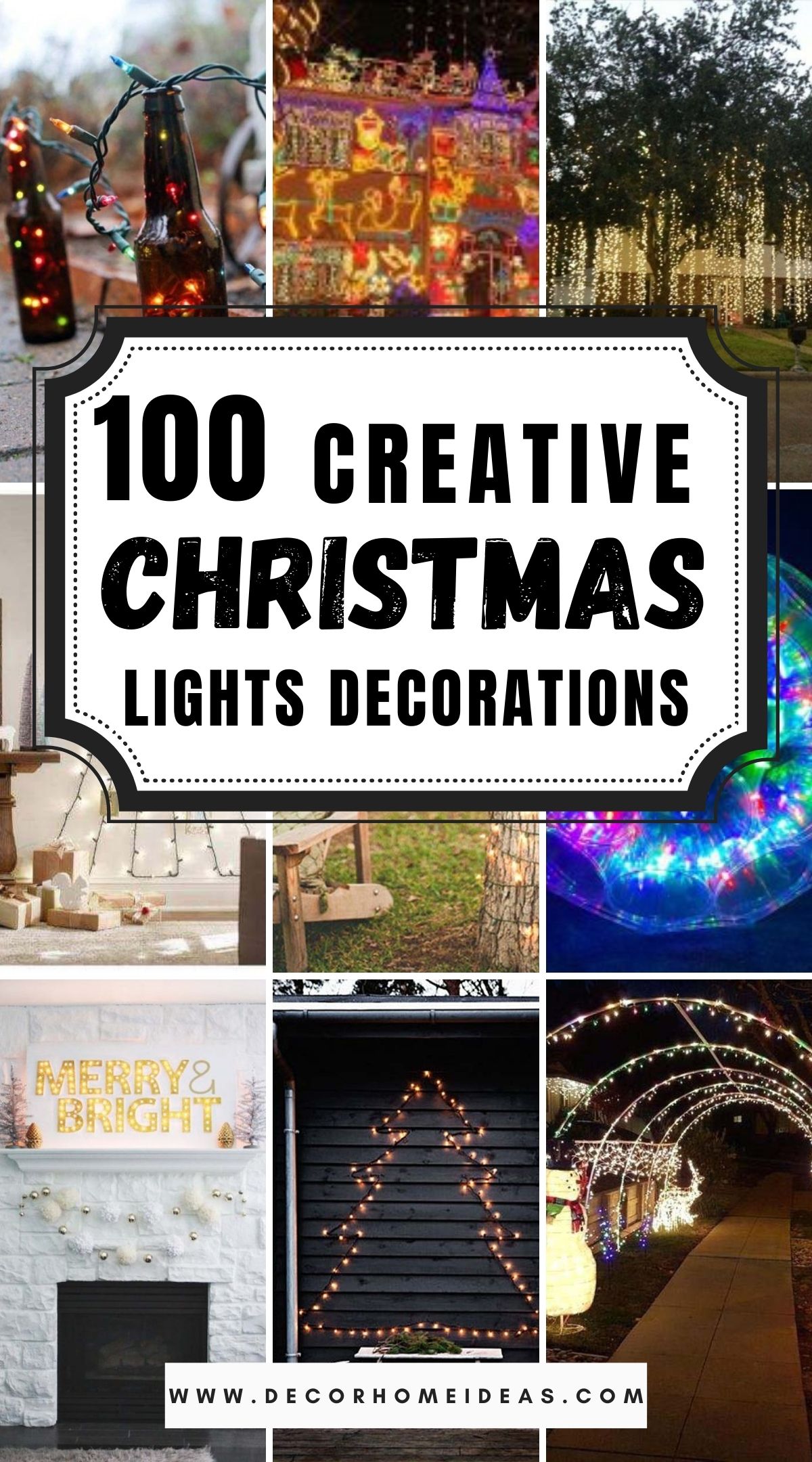 100 Creative DIY Christmas Lights Decorations 2