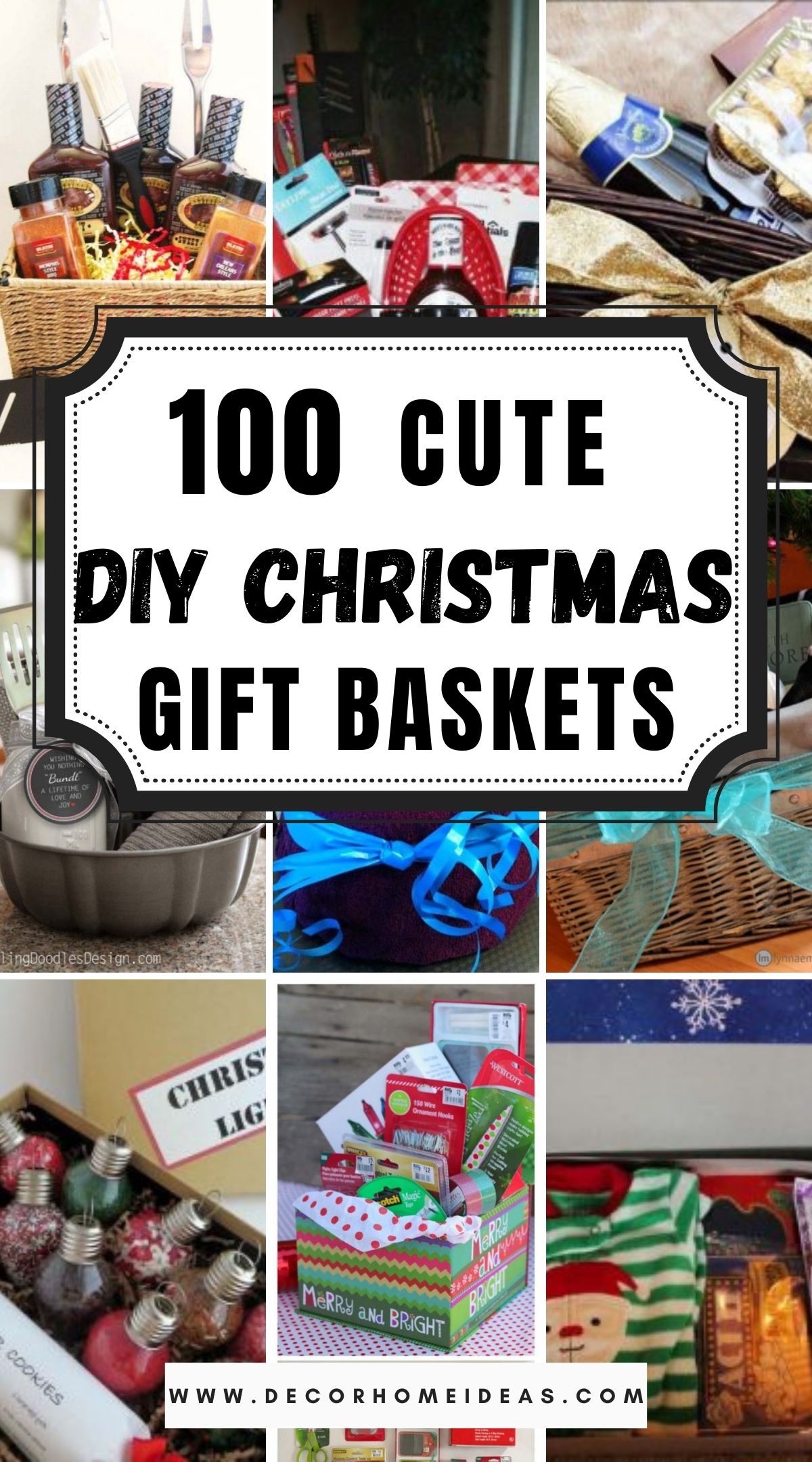 100 Cute DIY Christmas Gift Baskets 2