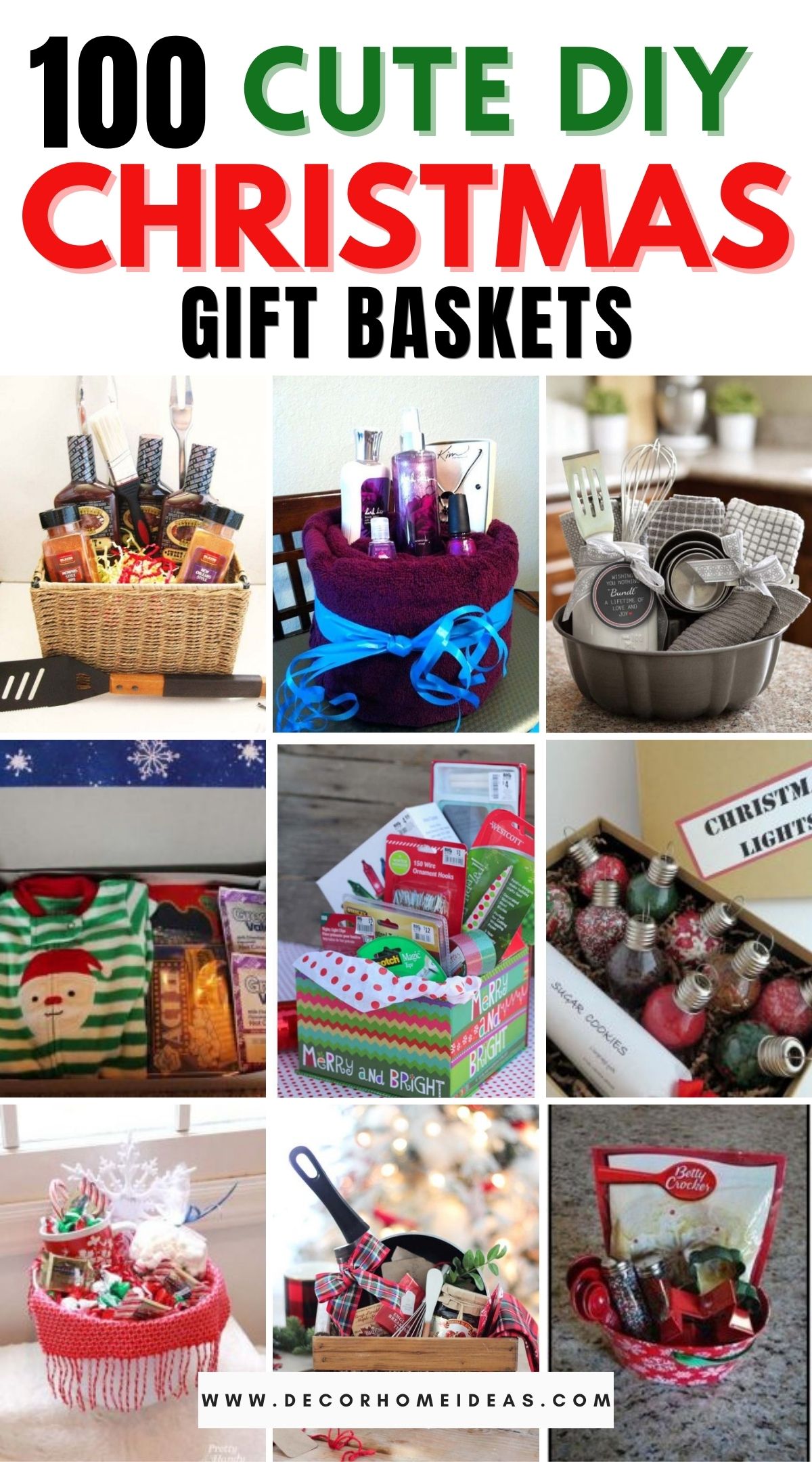 100 Cute DIY Christmas Gift Baskets 3