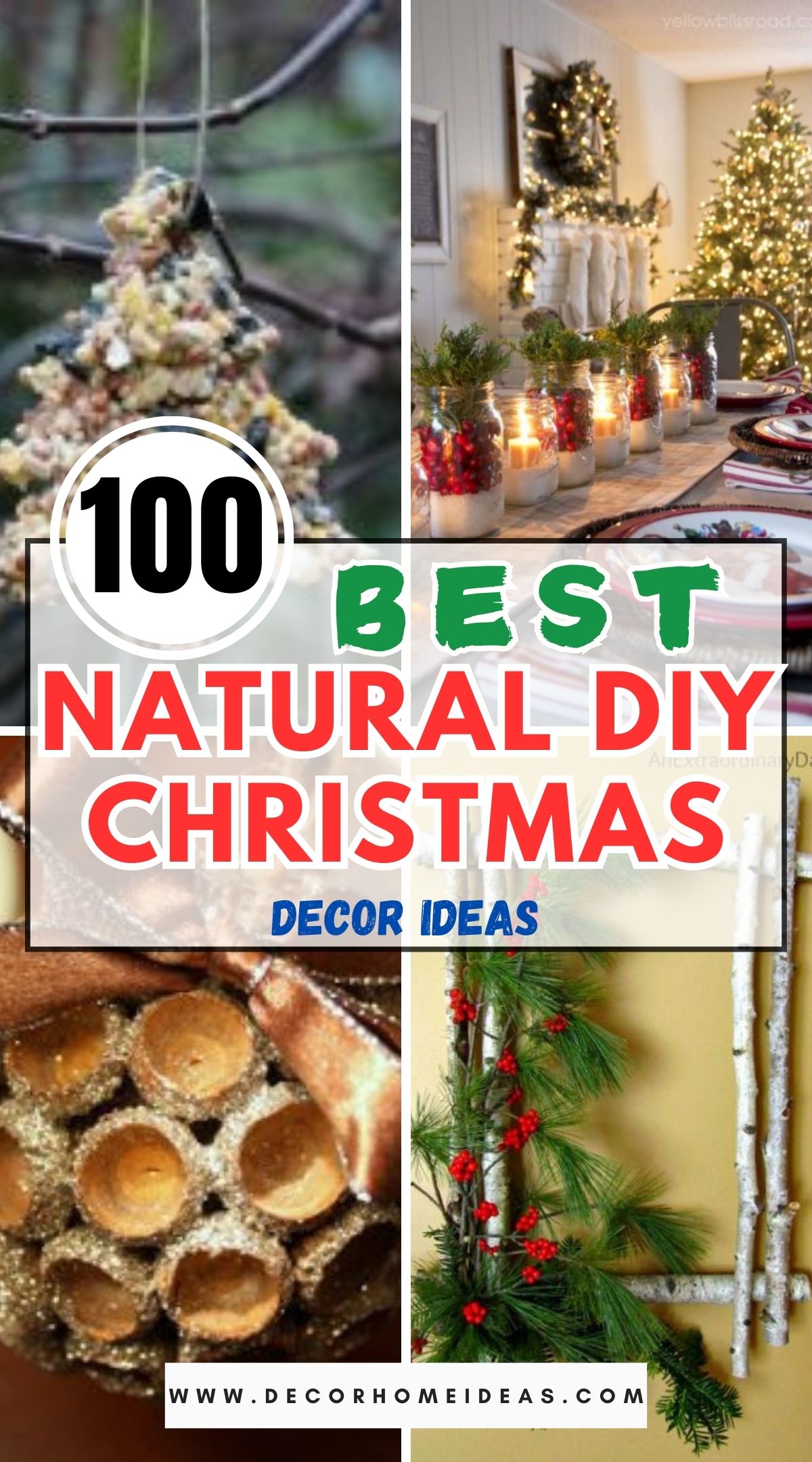 100 Natural DIY Christmas Decor Ideas 1