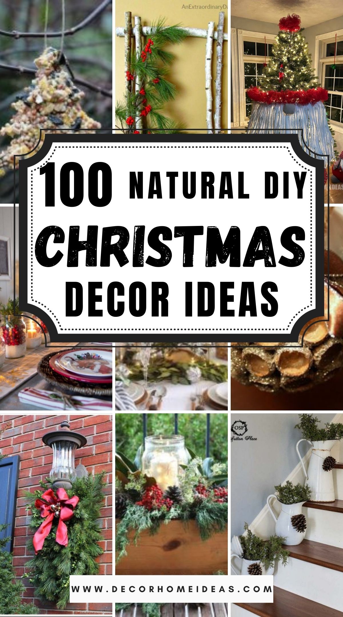 100 Natural DIY Christmas Decor Ideas 2